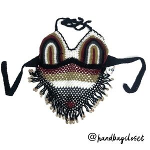 Island Planet Crochet Bohemian Tie Top One Size S M L